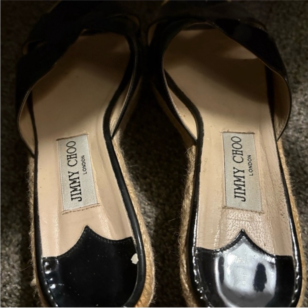 Jimmy Choo Black Espadrilles